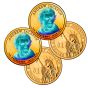 24k Gold Hologram P & D Presidential Dollar Sets-Jackson