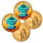 24k Gold Hologram P & D Presidential Dollar Sets-Vanburen