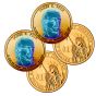 24k Gold Hologram P & D Presidential Dollar Sets-Polk