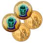 24k Gold Hologram P & D Presidential Dollar Sets-Taylor