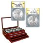 American Proof Silver Eagle PR70 Complete 35 Coin Date Set (1986-2021)