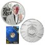 2022 DC Comics Two Face supervillain 1oz Silver $5 Coin - Samoa