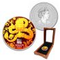 2024 Australia 1oz Silver $1 Colorized Lunar Year of the Dragon Coin in Box