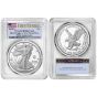 2025-S American Silver Eagle Proof $1 Navy Privy PCGS PR70DCAM FS Flag Label
