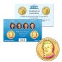 24k Gold Hologram P & D Presidential Dollar Sets-Fillmore
