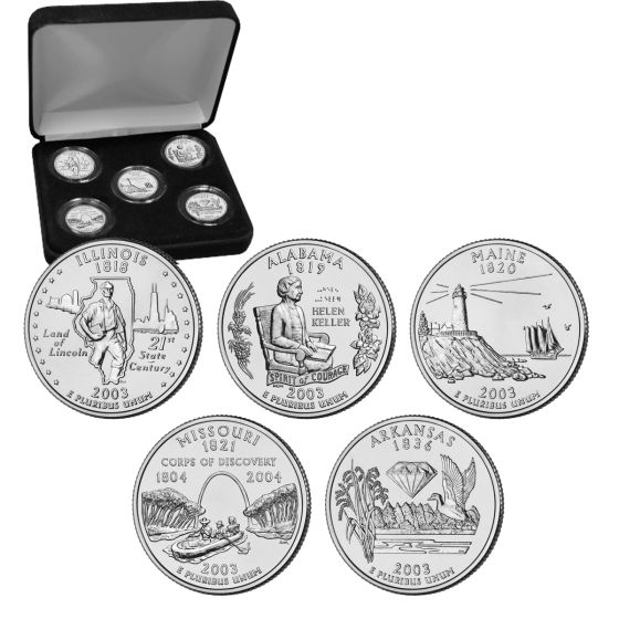 Uncirculated State Quarter Sets-2003 1