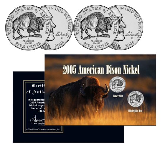 2005 American Bison Nickels P&D 1