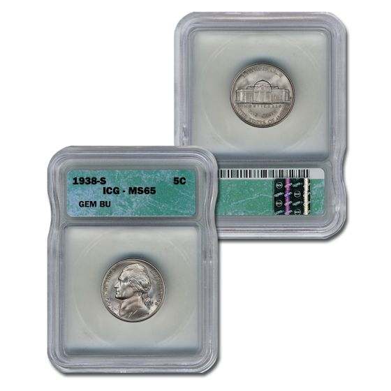 1938-S Jefferson Nickel MS65 1