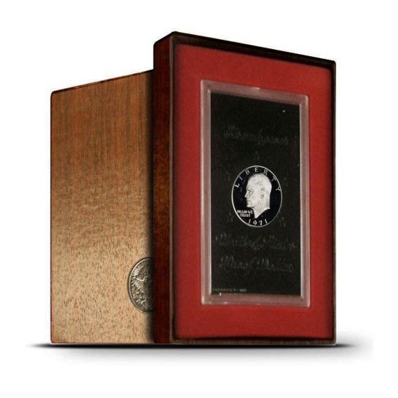 40% Silver PROOF "Brown" Eisenhower Ike Dollar-1971-S 2