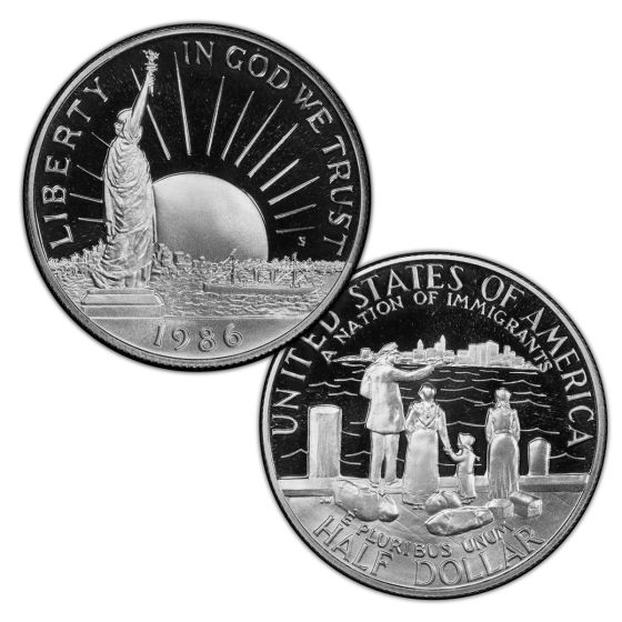 Statue of Liberty Proof Half Dollar 1