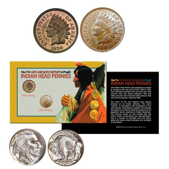 19th & 20th Century Indian Head Pennies 1