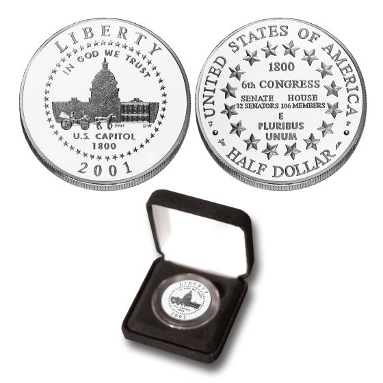 2001-P Capitol Visitor Center Half Dollar Uncirculated Commemorative Coin 1