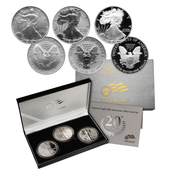 2006 American Silver Eagle 20th Anniversary 3pc Set  1