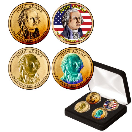 Presidential Dollar Enhanced Type Set-John Adams 1
