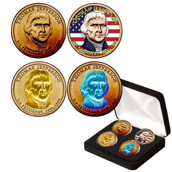 Presidential Dollar Enhanced Type Set-Thomas Jefferson 1