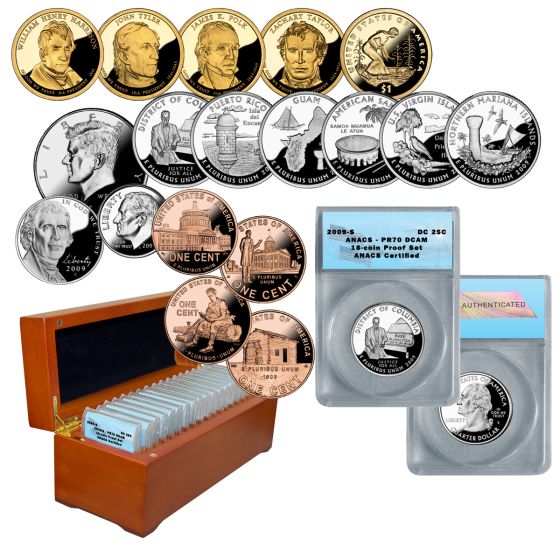 2009 Proof Set ANACS PR70 1