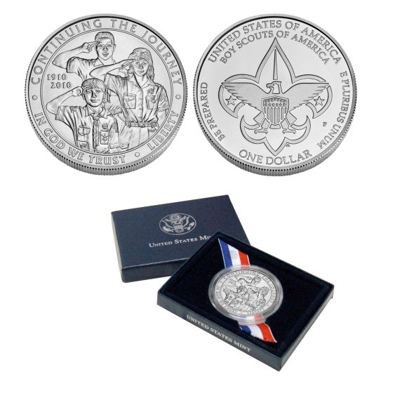2010 Boy Scout Silver Dollar Uncirculated 1