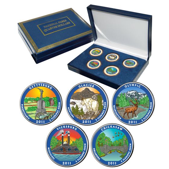 National Park Quarter Sets - Colorized-2011 1