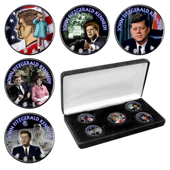 50th Anniversary JFK Half Dollar Colorized Set 1
