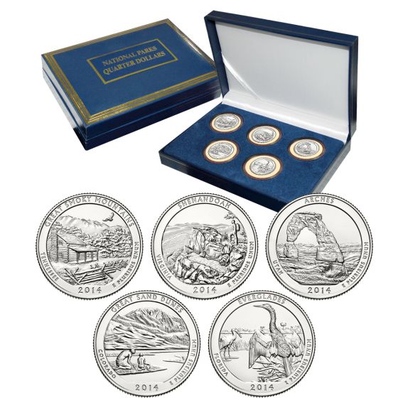 National Park Quarter Sets - Uncirculated-2014 1