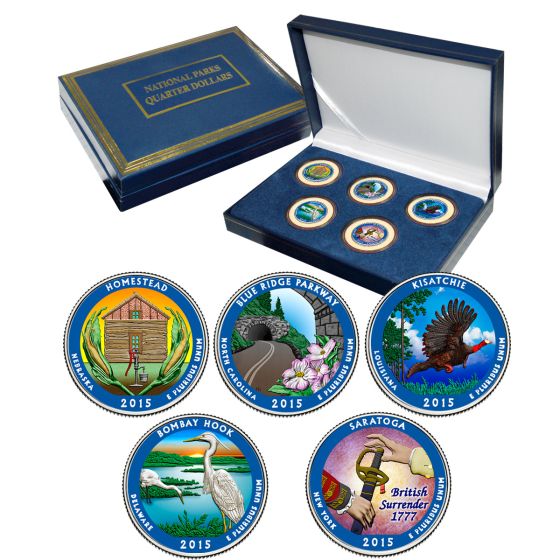 National Park Quarter Sets - Colorized-2015 1