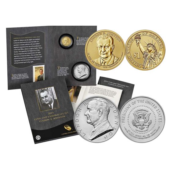 2015 LYNDON B. JOHNSON COIN & CHRONICLES SET 2
