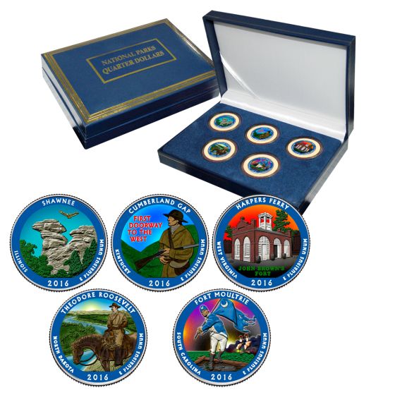 National Park Quarter Sets - Colorized-2016 1