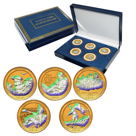National Park Quarter Sets - Gold Hologram-2016 1