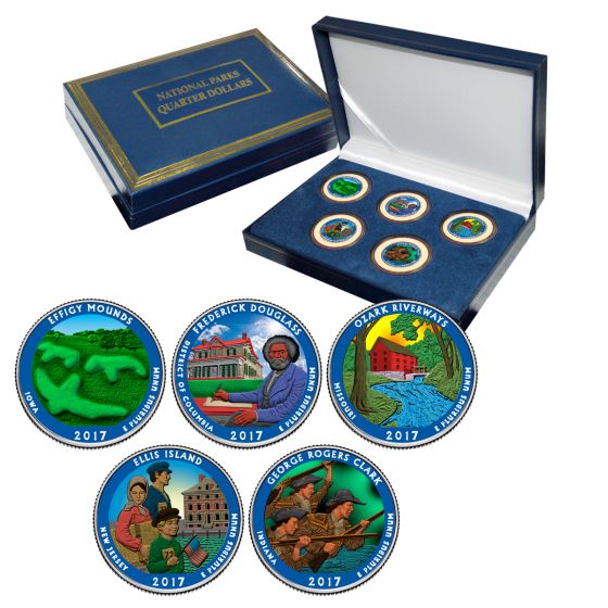National Park Quarter Sets - Colorized-2017 1