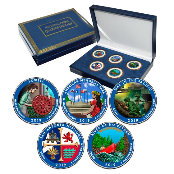 2019 National Park Quarter Sets - Colorized 1