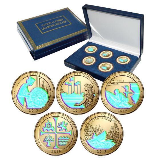 2019 National Park Quarter Sets - Gold Hologram 1