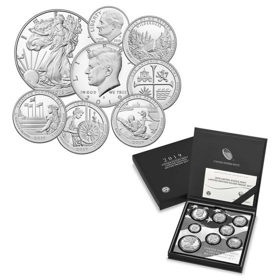 2019-S Limited Edition Silver 8 Coin Proof Set 1