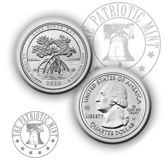 2020-W SALT RIVER BAY (U.S Virgin Islands) Quarter ATB V75 PRIVY MARK  1