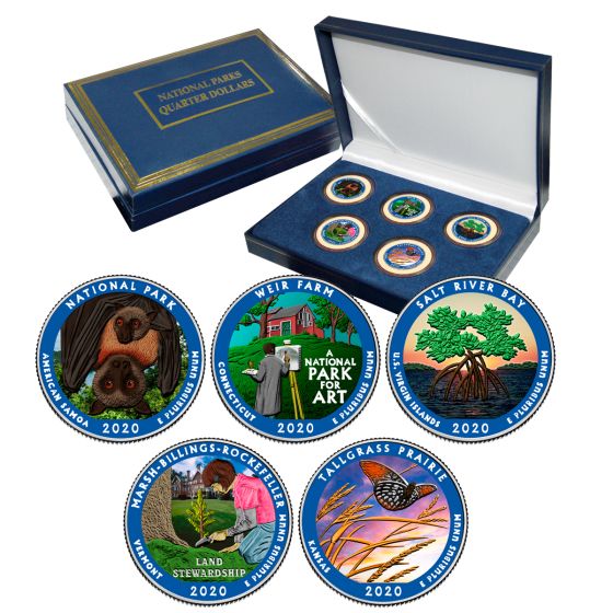 2020 National Park Quarter Sets - Colorized 1
