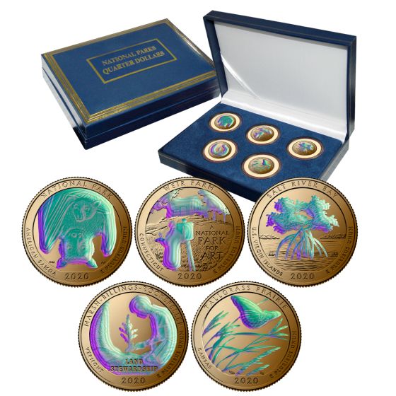2020 National Park Quarter Sets - Gold Hologram 1