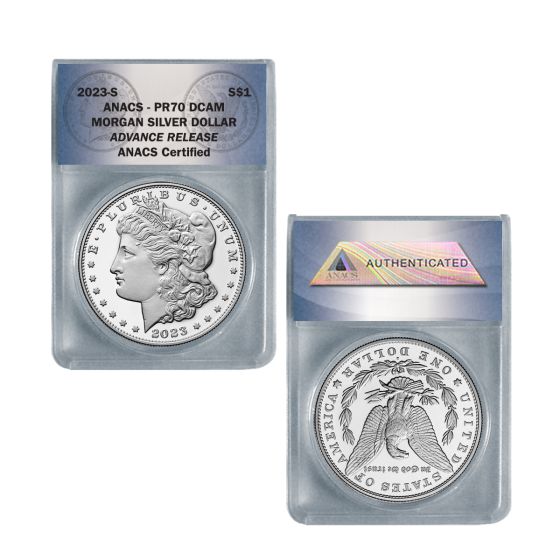 2023-S Morgan Proof Silver Dollar PR70 Advanced Release 1