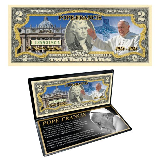Pope Francis Commemorative $2 Bill 1