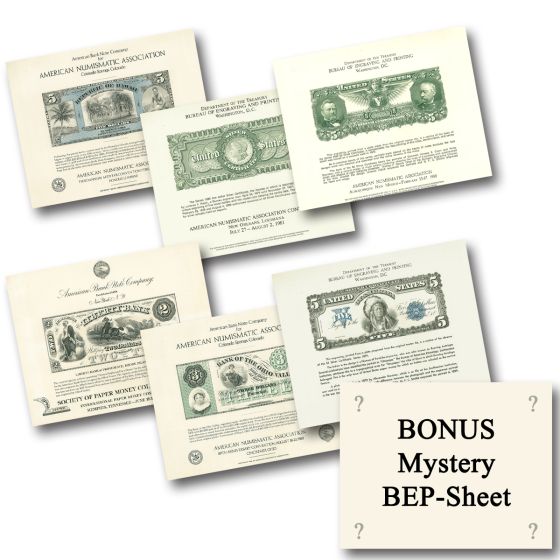 Commemorative Engraved Print Collection -  7 BEP Souvenir Cards 2