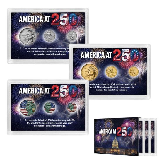 1776-2026  Semiquincentennial Enhanced Coin Collection -  250th Anniversary 1