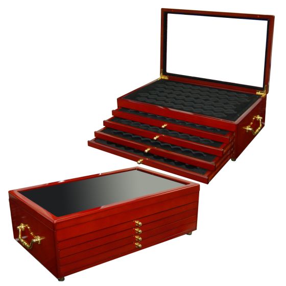  Oak Display Box for 280 Quarters  (slight aesthetic defect) 1