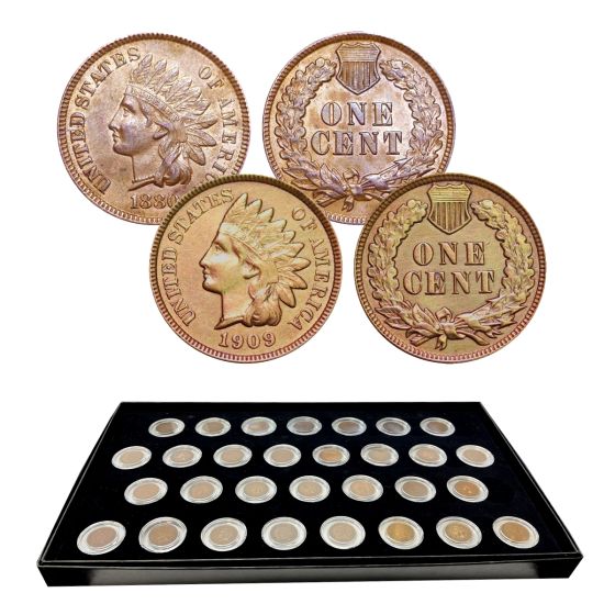 Indian Head Cent Penny 1880 - 1909 Short Set (30 COINS) 1