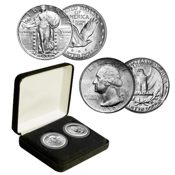 Last Standing Liberty & First Washington Quarter 1