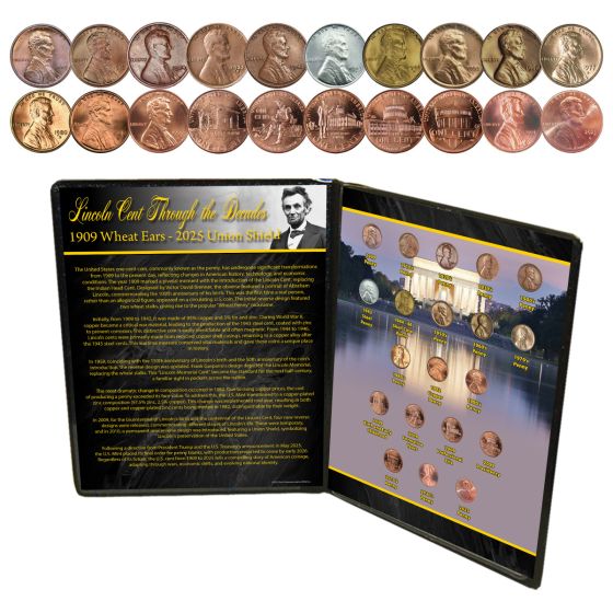 1909-2025 Lincoln Cent Through The Decades 1