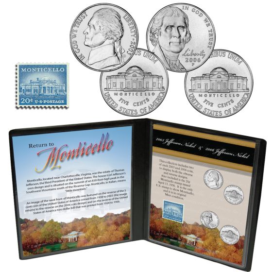 Return to Monticello Set, 2006 Jefferson Nickel 1
