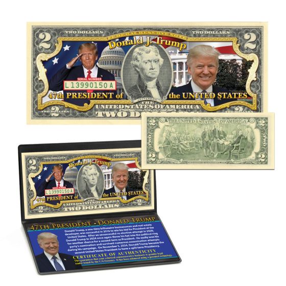 Donald Trump Elected 47th President Currency Set 1