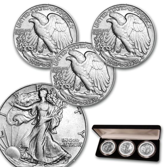 Walking Liberty Silver Half Dollar Mint Mark Set 1