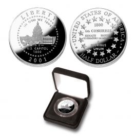 2001 P Proof Capitol Visitor Center Silver Dollar Commemorative Coin 