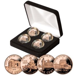 Details about   2009 S Lincoln Penny Original Toned Set Gem Proof 4 coin Set from the US Mint