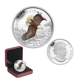 2013 $20 Fine Silver Proof Coin of Canada Portrait of Power  623932048355 The Bald Eagle 