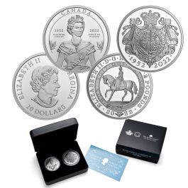 2022 Platinum Jubilee Silver Proof Piedfort UK 50pThe of Her Majesty The Queen